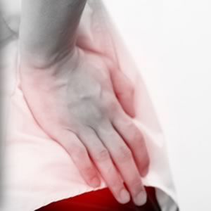 Hand on hip displaying Hip Bursitis pain