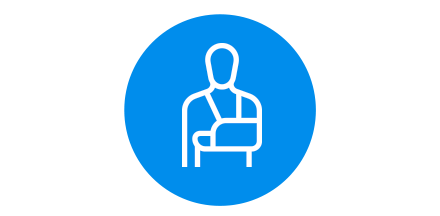 Hand and wrist area of expertise icon