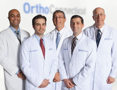 Image of 5 doctors from the OrthoConnecticut Southbury Location